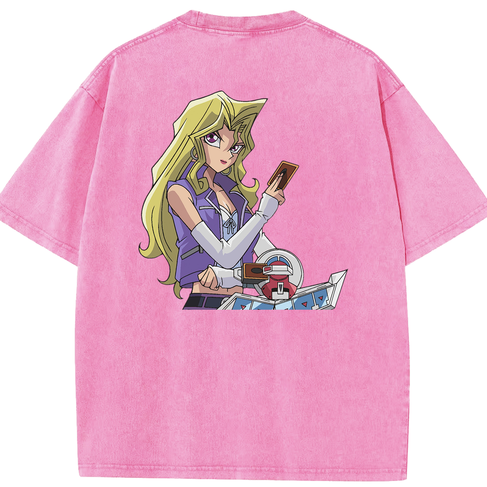 （画像用） 遊☆戯☆王 Yu-Gi-Oh! 綿100% ヴィンテージ風 半袖Tシャツ（背面プリント）